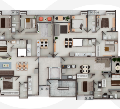 planta de apartamento